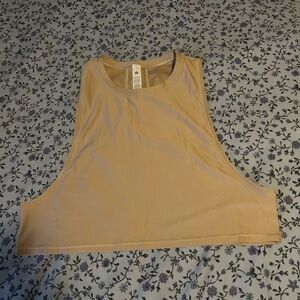 lululemon athletica Women’s Sleeveless Crop Tank - Beige